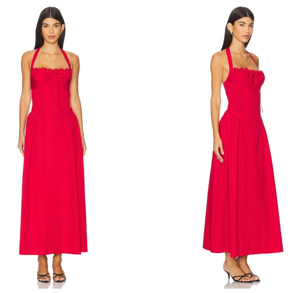 More to Come Daniela Dress Red Medium NWT